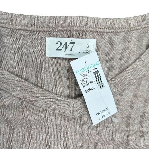 Maurices Dakota Top Women's 24/7 V Neck Comfort Casaul Long Sleeve Dolman Shirt - Picture 11 of 15